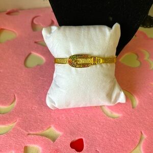 Brazalete 14k gold plated de cinto